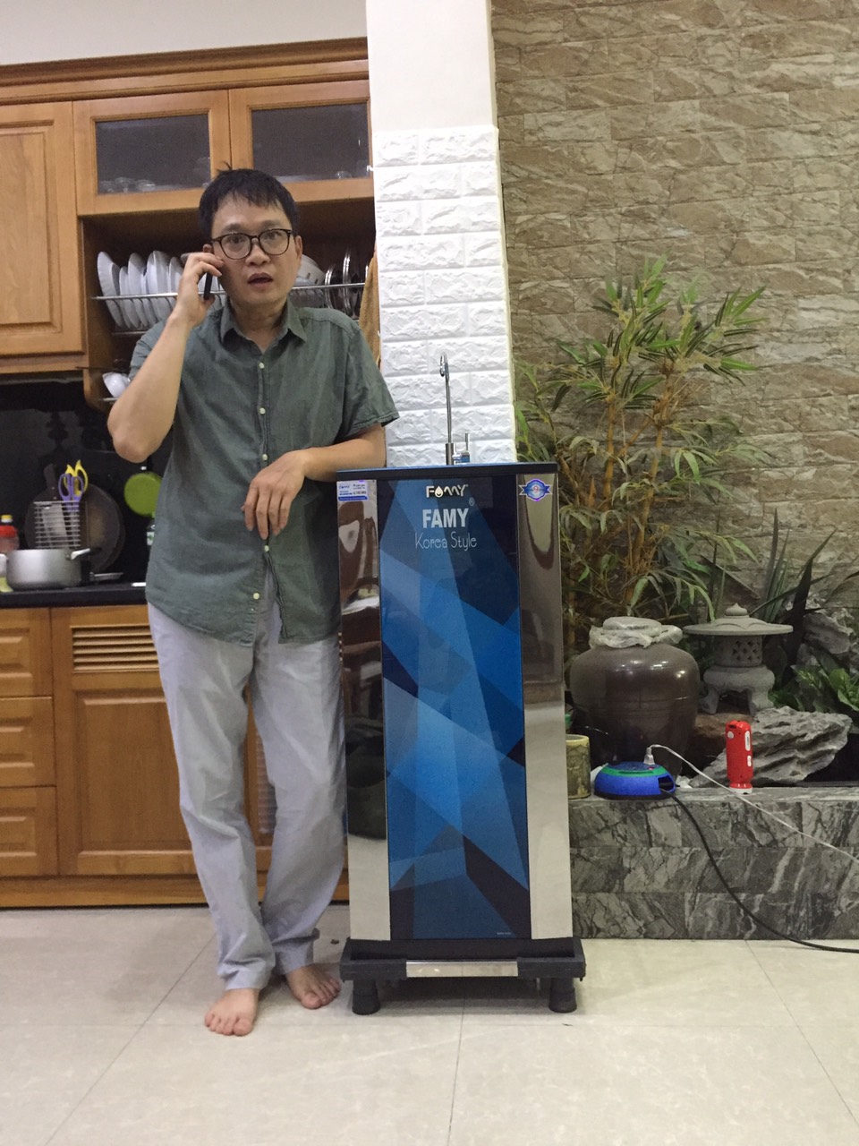 Ảnh lắp đặt thực tế Máy lọc nước cao cấp Famy KR10IQ-HA