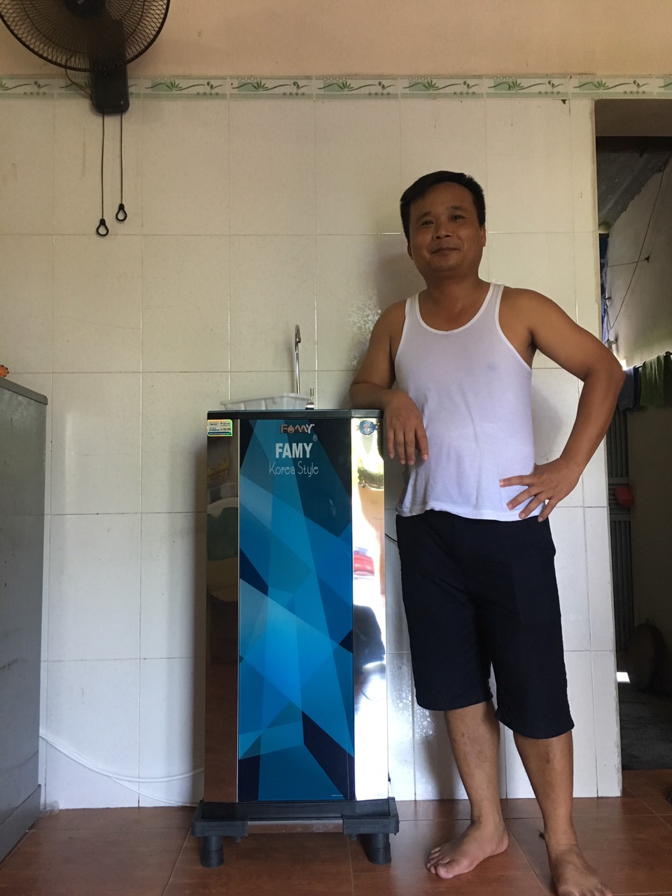 Ảnh lắp đặt thực tế Máy lọc nước cao cấp Famy KR10IQ-HA
