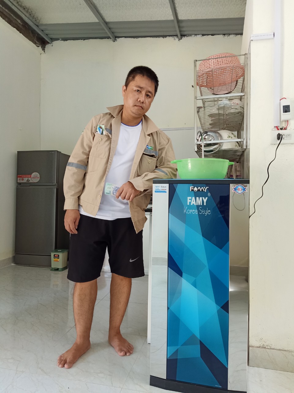 Ảnh lắp đặt thực tế Máy lọc nước cao cấp Famy KR10IQ-HA