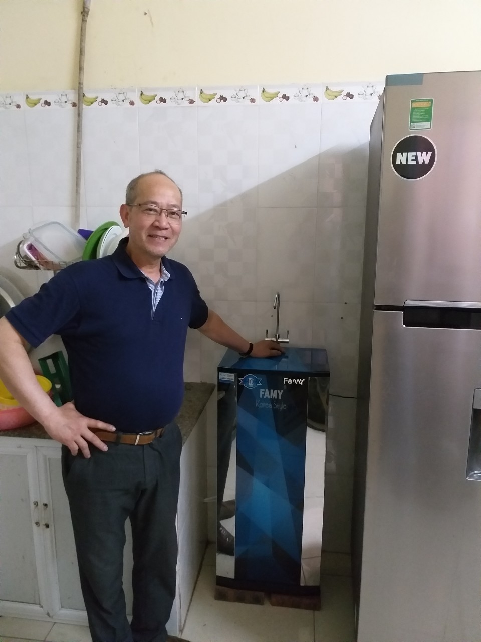 Ảnh lắp đặt thực tế Máy lọc nước cao cấp Famy KR10IQ-HA