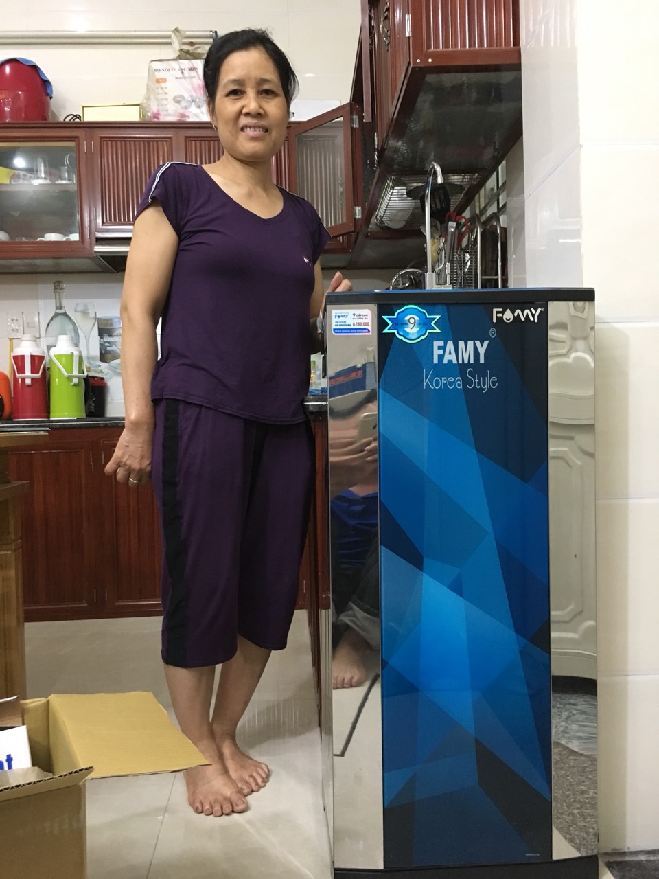 Ảnh lắp đặt thực tế Máy lọc nước cao cấp Famy KR10IQ-HA