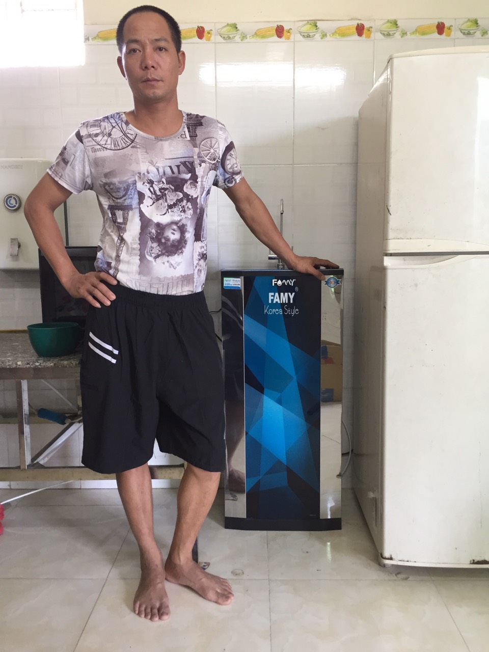 Ảnh lắp đặt thực tế Máy lọc nước cao cấp Famy KR10IQ-HA