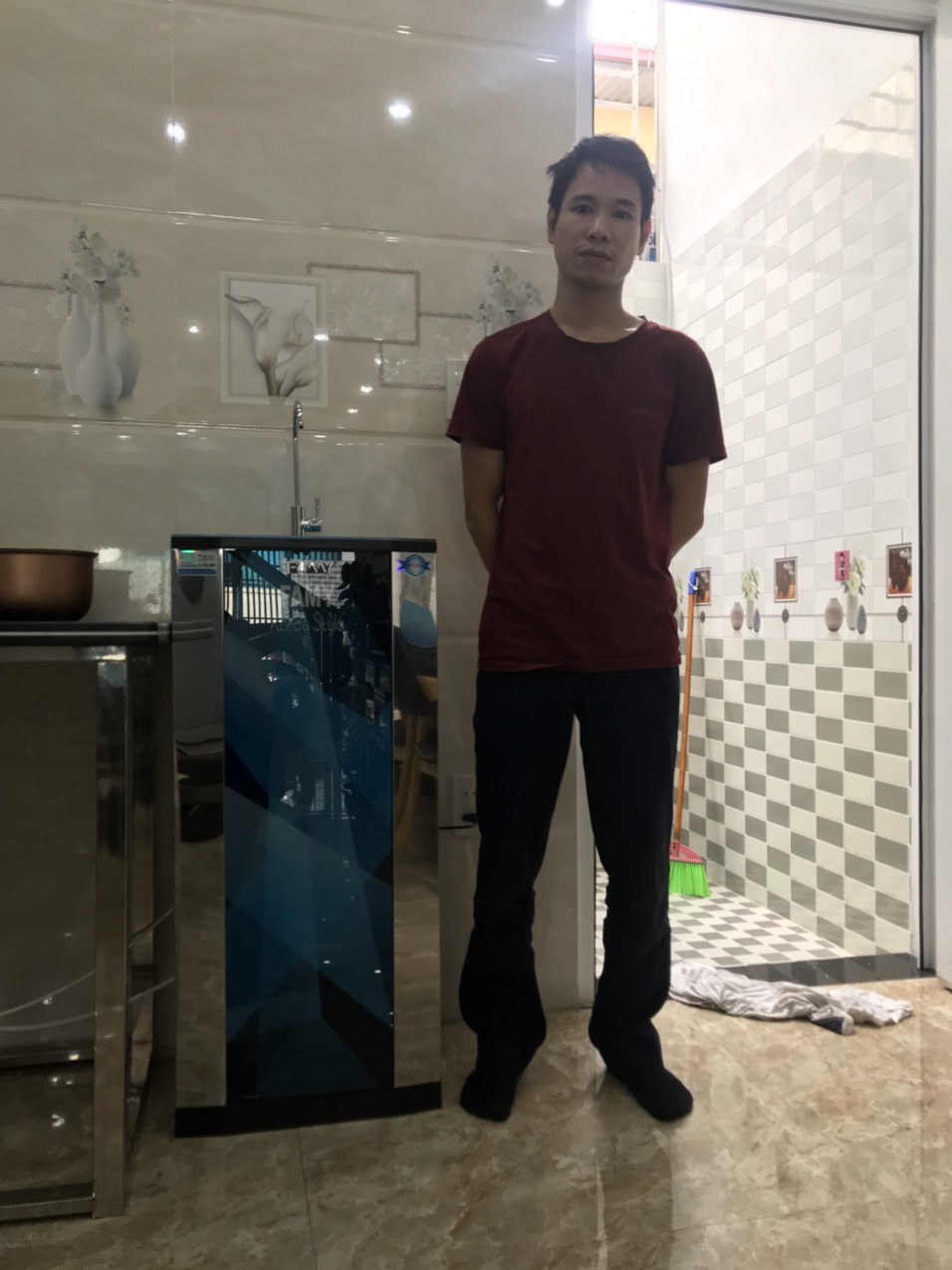 Ảnh lắp đặt thực tế Máy lọc nước cao cấp Famy KR10IQ-HA