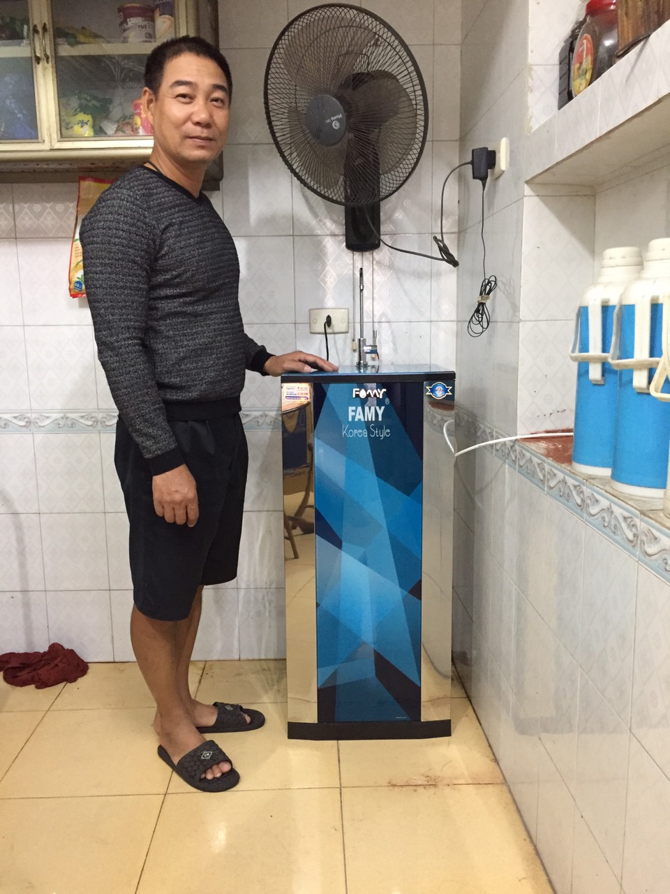 Ảnh lắp đặt thực tế Máy lọc nước cao cấp Famy KR10IQ-HA