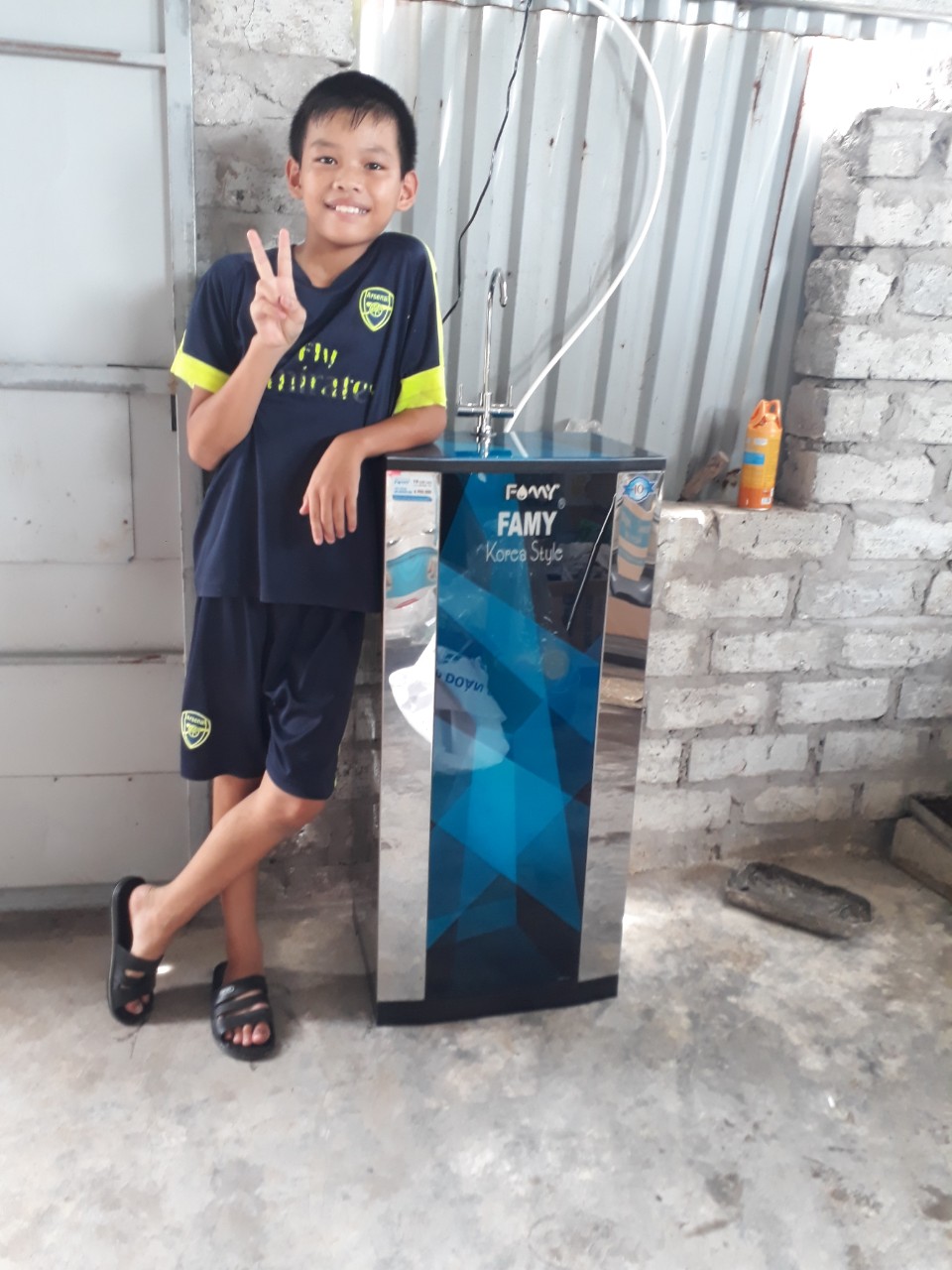 Ảnh lắp đặt thực tế Máy lọc nước cao cấp Famy KR10IQ-HA