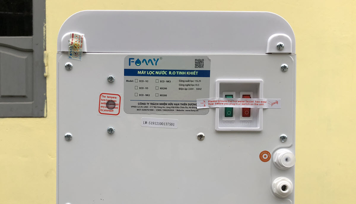 Máy lọc nước nóng lạnh FAMY KR300 (3 chế độ nước nóng-lạnh-nguội)