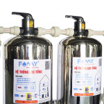 Bộ lọc nước đầu nguồn FAMY LT02CI, 2 cột lọc inox