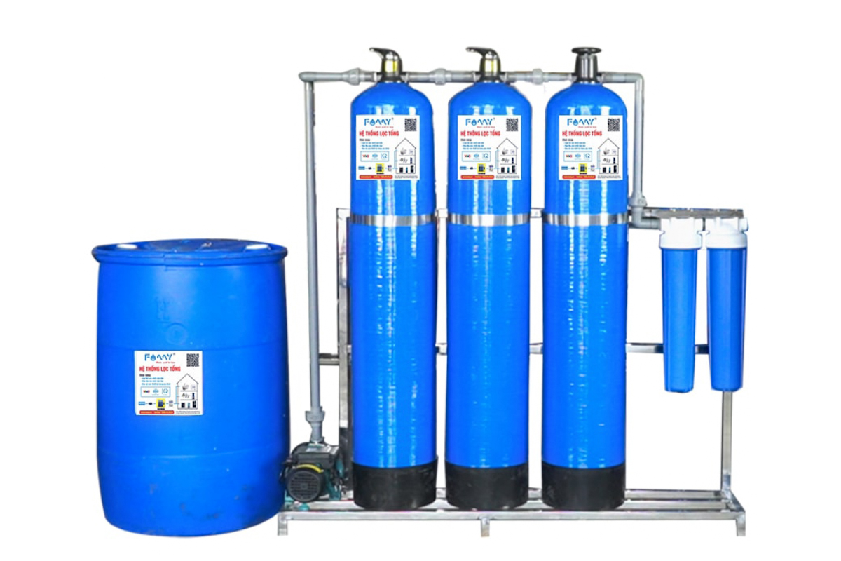 Hệ thống lọc nước giếng khoan nhiễm sắt chuyên dụng Famy GK03C hiệu quả lọc cao