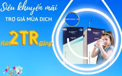 FAMY ECO2.0 – HA 9 cấp lọc - Sự lựa chọn hoàn hảo cho căn bếp hiện đại.