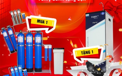 Mua 1 tặng 1: Mua lọc tổng TẶNG máy lọc nước.