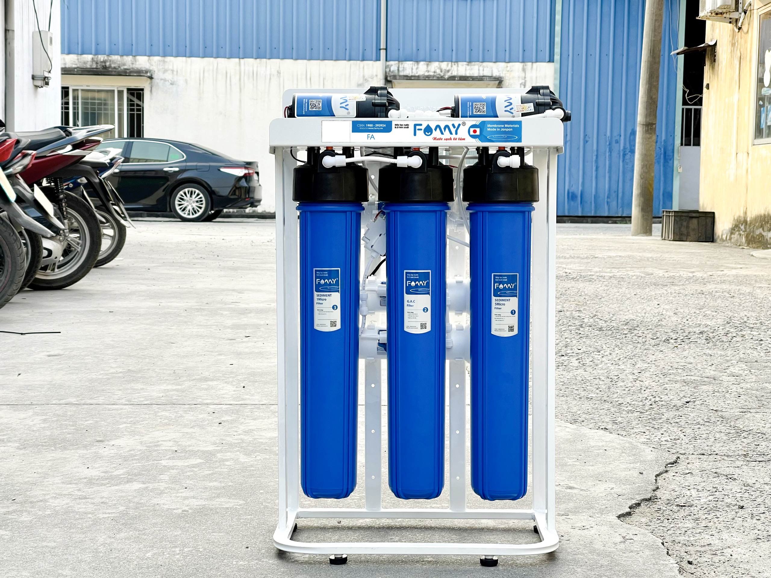 Máy lọc nước bán công nghiệp FAMY FA30, RO 30 lít/giờ không vỏ tủ