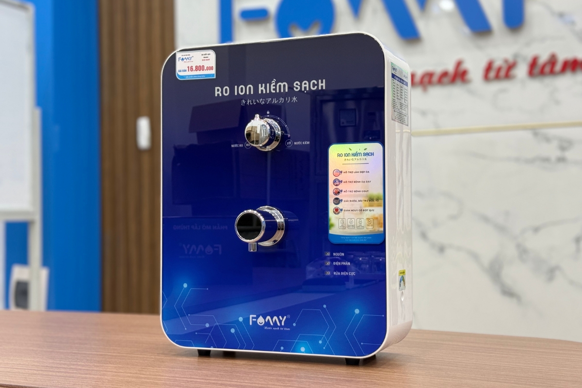 Bộ tích hợp tạo kiềm treo tường, để bàn RIO-06 W (Sử dụng công nghệ điện phân kép trực tiếp từ nước RO, lõi MOFs)