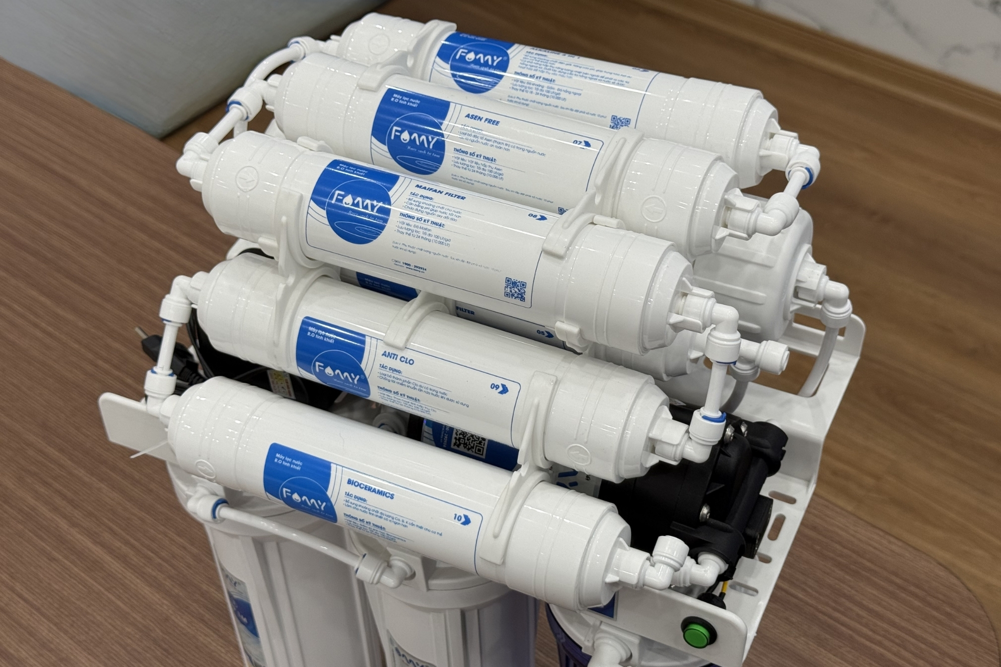Máy lọc nước 10 cấp lọc FAMY AO68 âm tủ bếp
