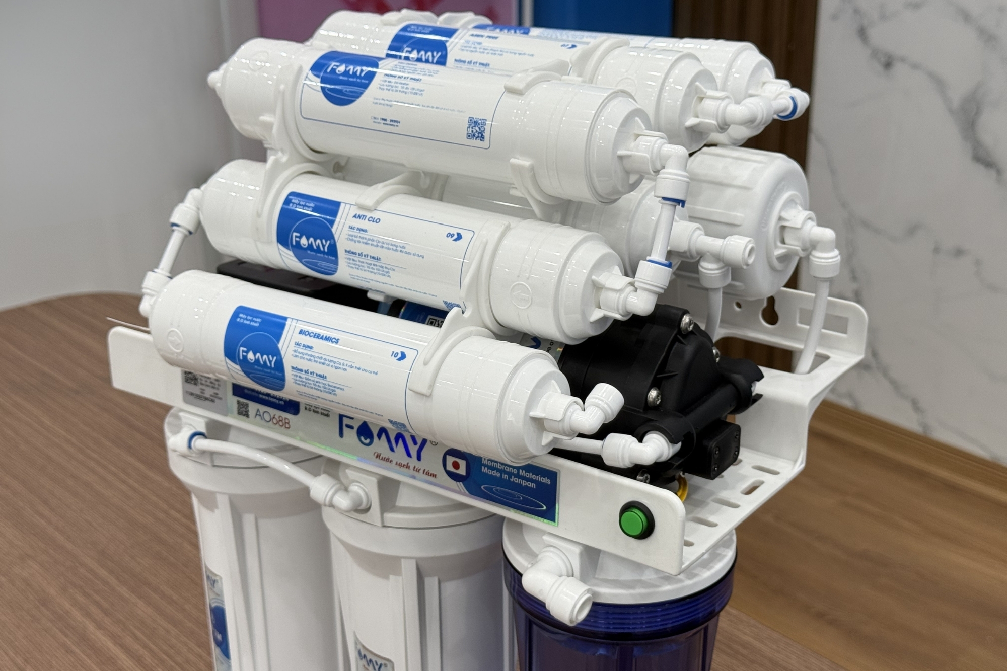 Máy lọc nước 10 cấp lọc FAMY AO68 âm tủ bếp