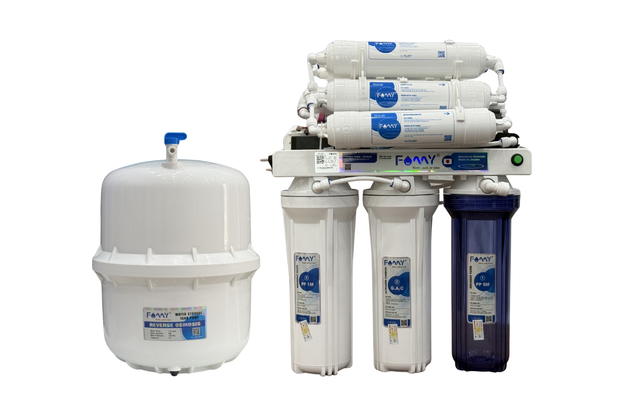 Máy lọc nước 10 cấp lọc FAMY ECO10 âm tủ bếp