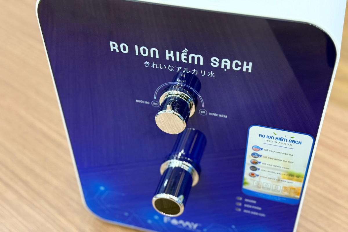 Bộ tích hợp tạo kiềm treo tường, để bàn RIO-06 W (Sử dụng công nghệ điện phân kép trực tiếp từ nước RO, tích công nghiệp MOFs)
