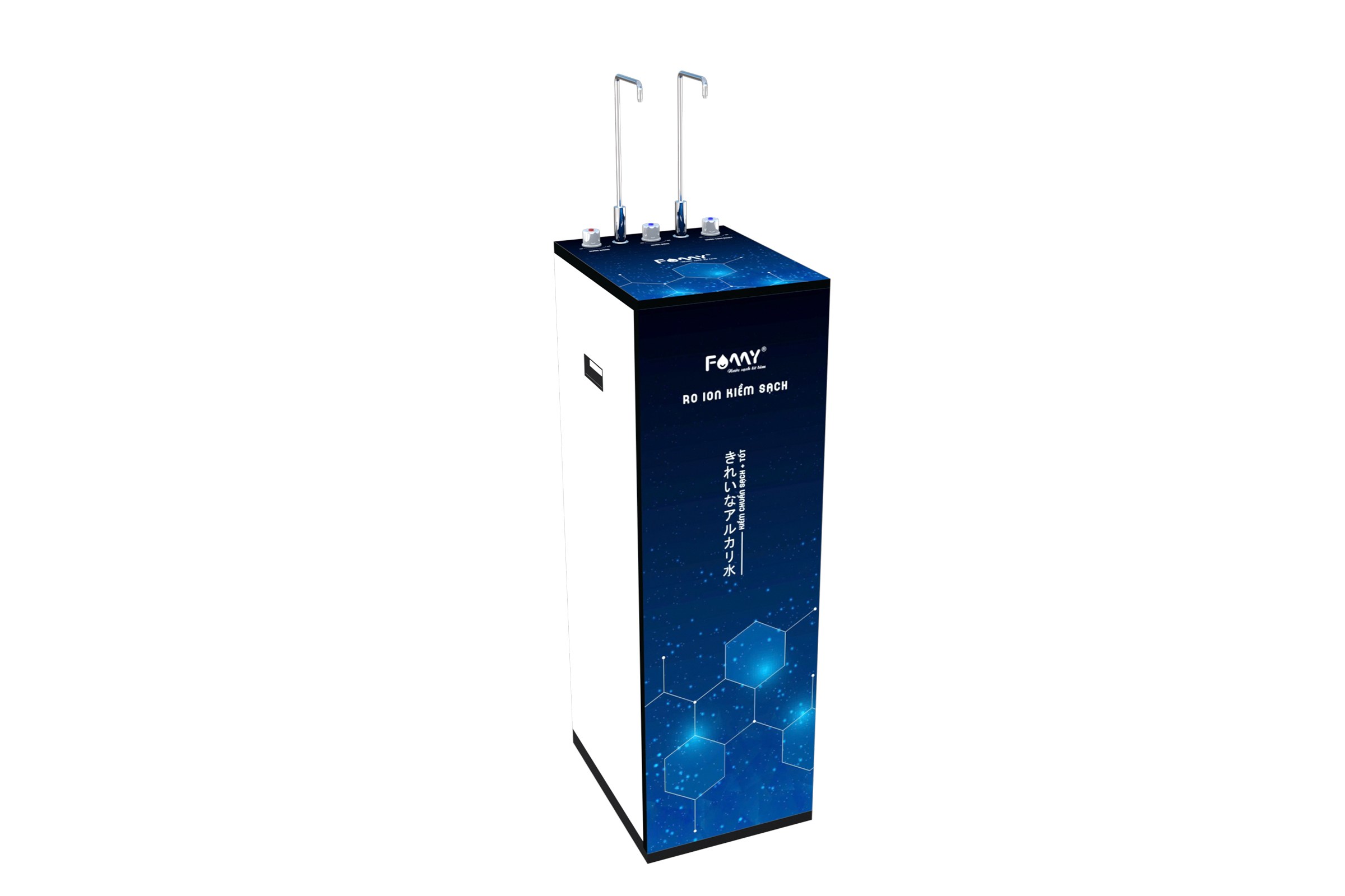 Máy lọc nước RO ion kiềm nóng khoáng kiềm ECO 2.0-V2 PLUS (3 chế độ nước ion kiềm nóng - nước ion kiềm nguội - nước tinh khiết)