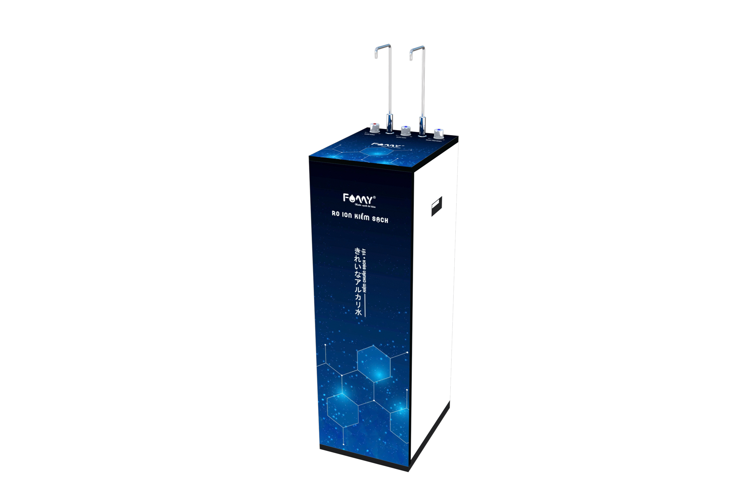 Máy lọc nước RO ion kiềm nóng khoáng kiềm ECO 2.0-V2 PLUS (3 chế độ nước ion kiềm nóng - nước ion kiềm nguội - nước tinh khiết)