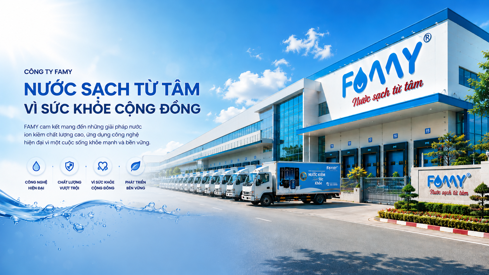 Nhà máy Famy Việt Nam - Nước sạch từ tâm