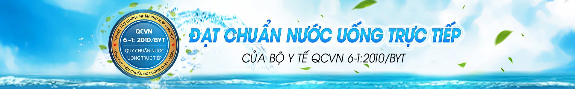 Máy lọc nước Famy đạt tiêu chuẩn nước uống trực tiếp QCVN6-1:2010/BYT của Bộ y tế